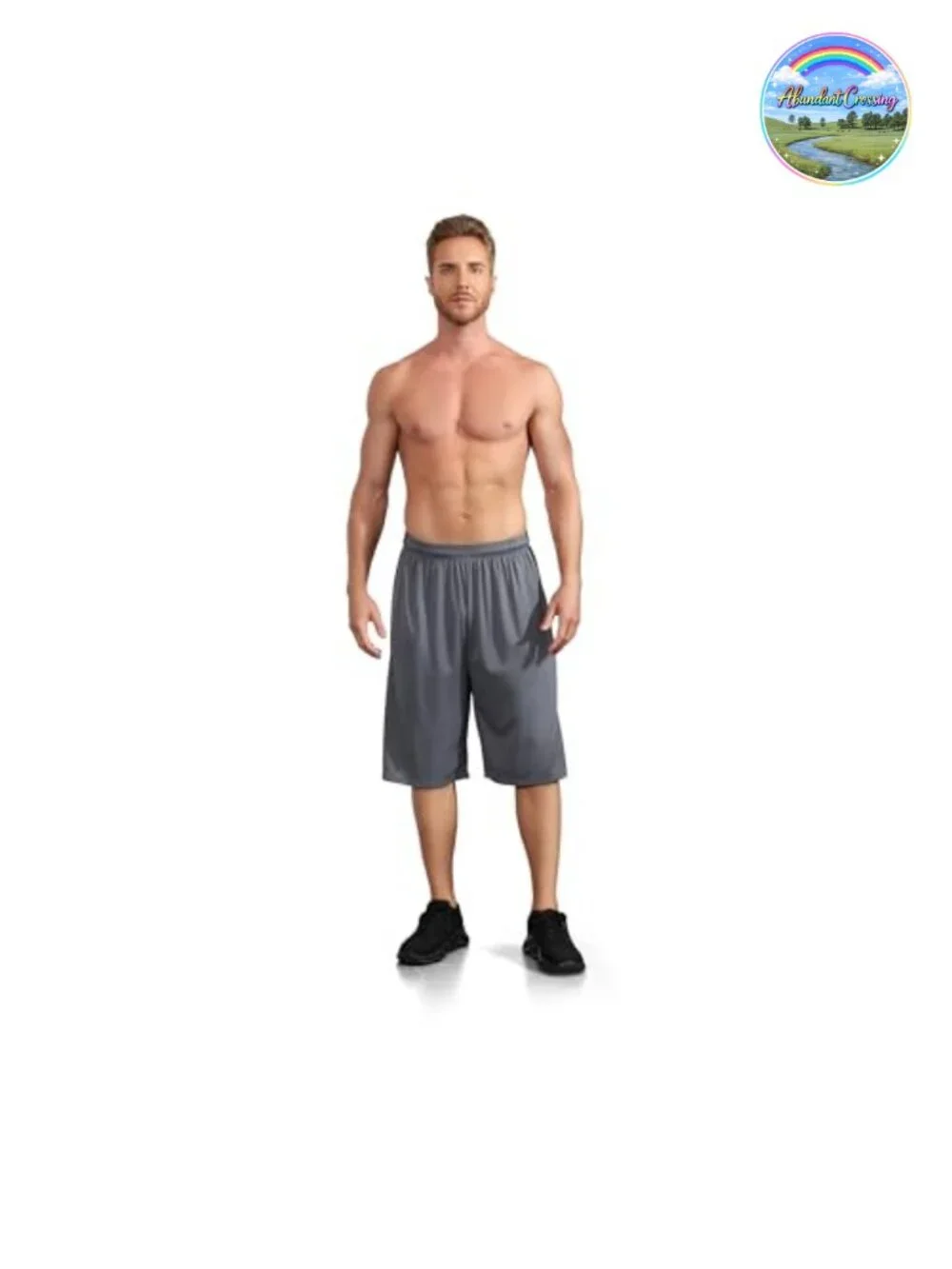 Men's Quick Dry Athletic Shorts with Pockets Drawstring